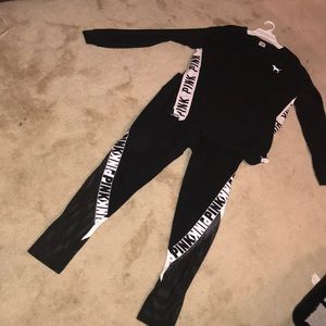 PINK VICTORIA SECRET MATCHING SET